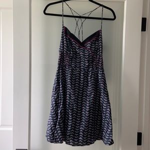 Free People Cross Back Mini Dress